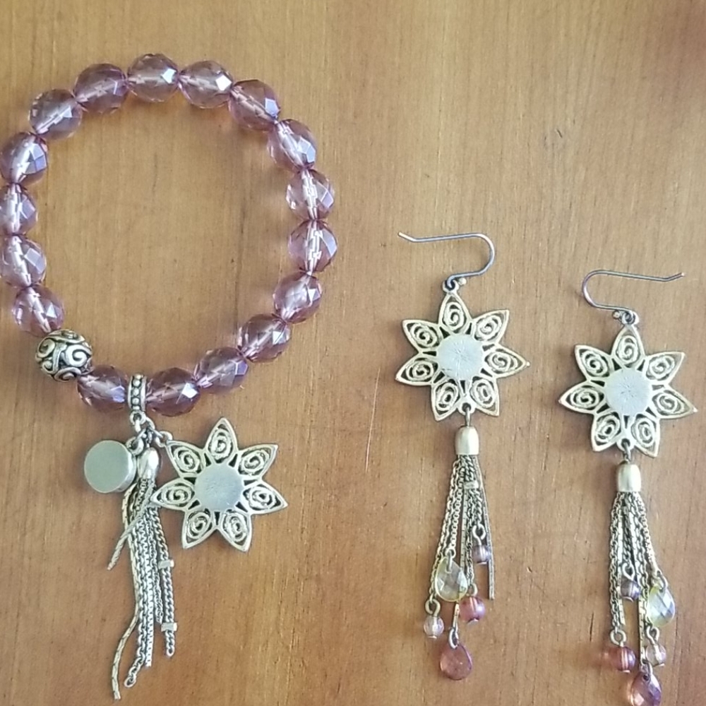 Bracelet and earrings set - Picture 5 of 9